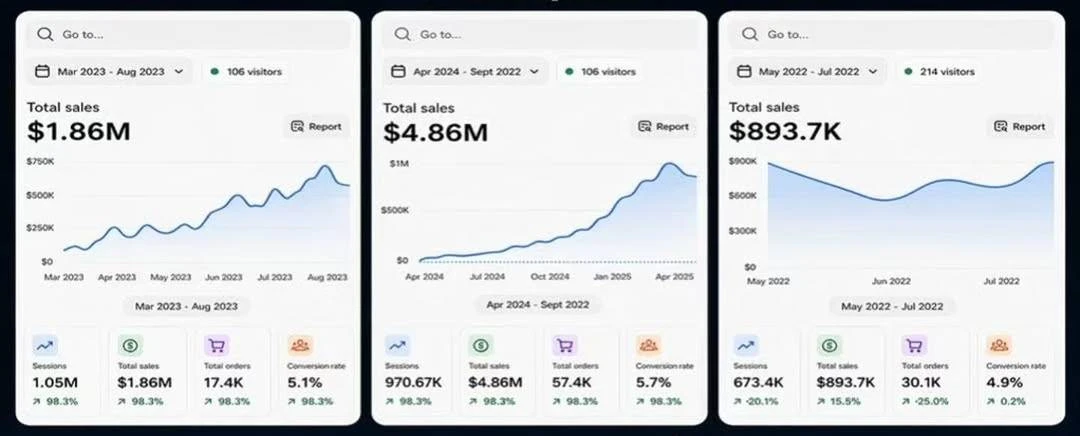 Meta Ads E-commerce $1.86M Sales